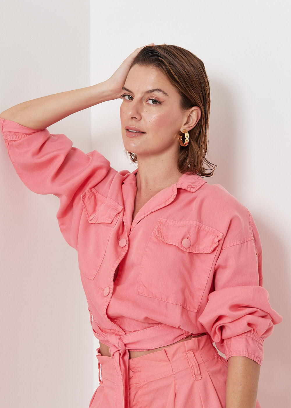 11.40.3001CLE JAQUETA SARJA COM AMARRAÇÃO BARRA