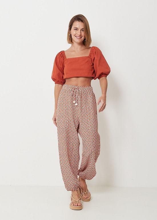 52.21.3003EST CALÇA JOGGER ESTAMPA FLORAL GRAVATARIA