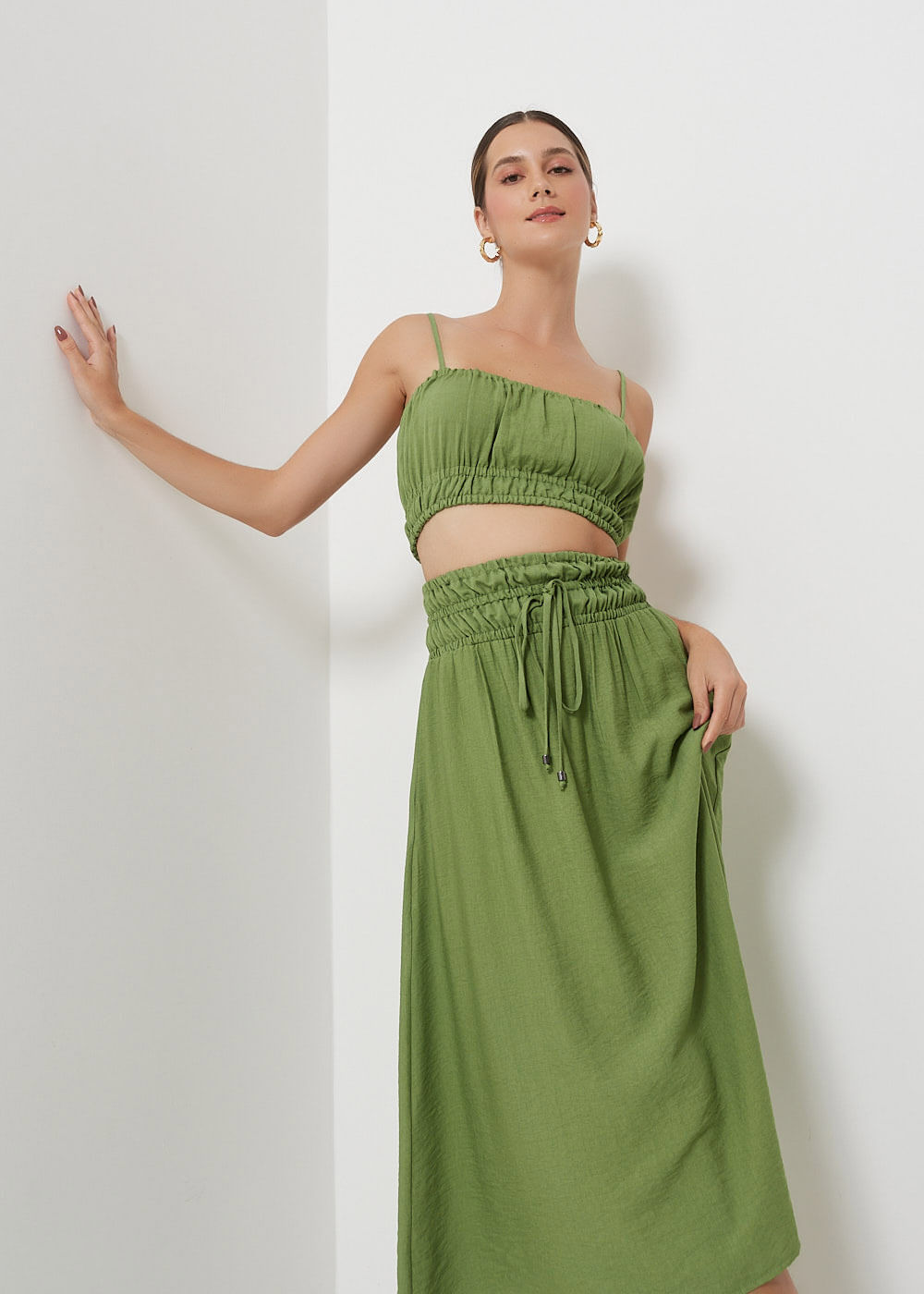 59.60.3028OLI TOP CROPPED FRANZIDO ALCINHA