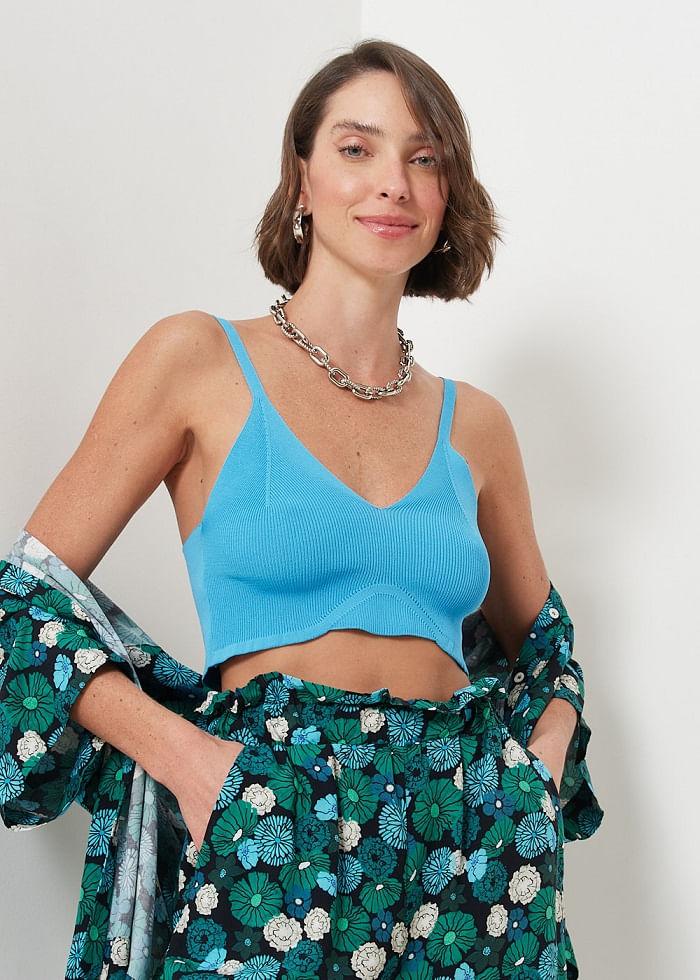 49.60.3009MBU TOP BRALETTE DECOTE V TRICOT