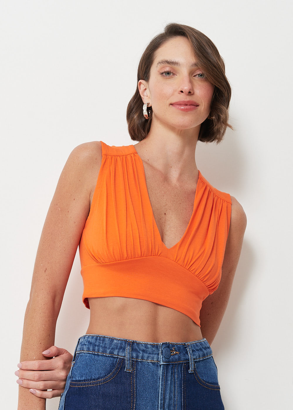 69.60.3005MNG REGATA CROPPED MALHA DECOTE V