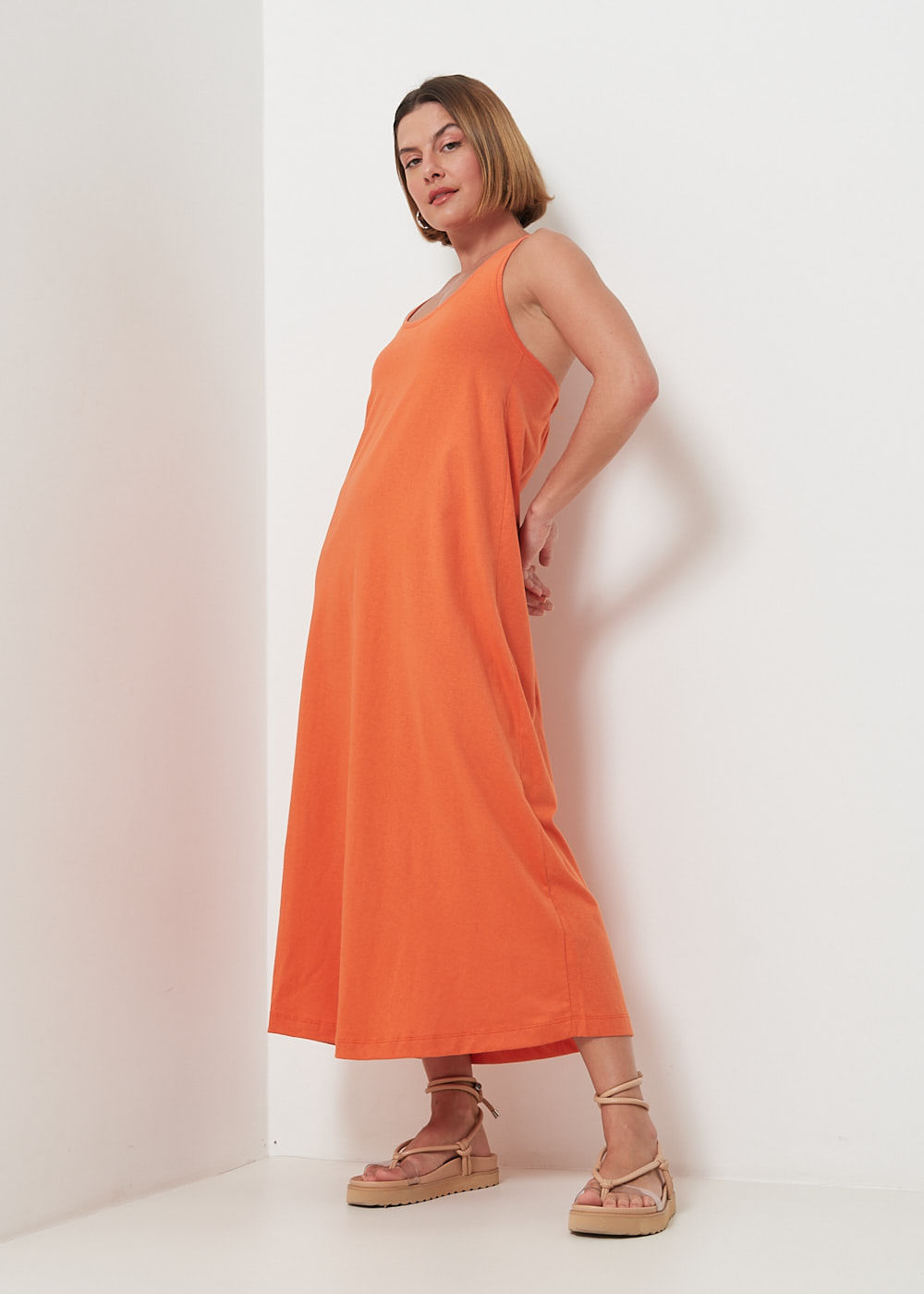 63.11.3004PAP VESTIDO MIDI MALHA DECOTE NADADOR