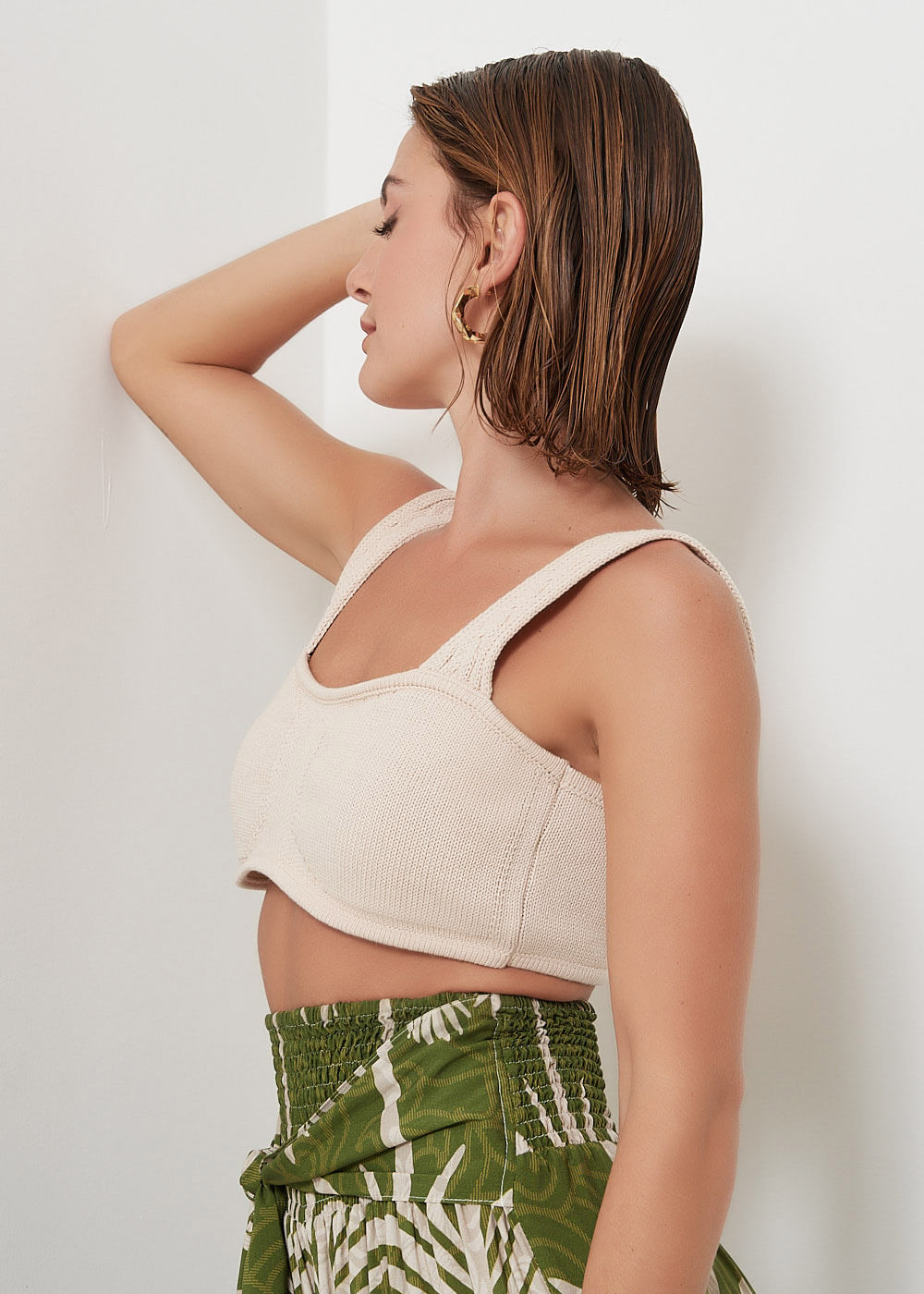 49.60.3013ARE TOP CROPPED TRICOT ALÇA TRANÇAS