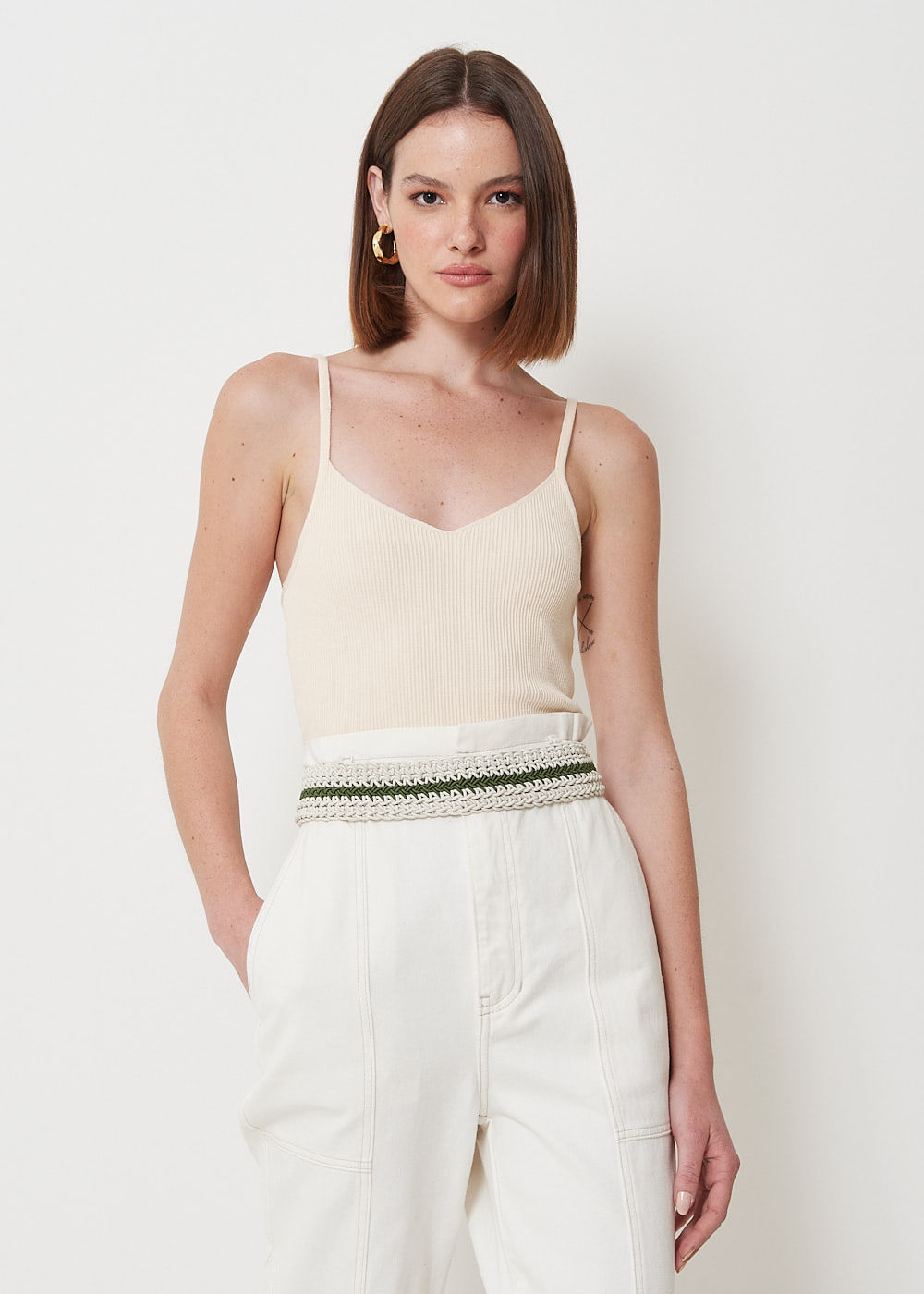 72.00.3004MIL CINTO ELÁSTICO TRANÇADO DETALHE COURO