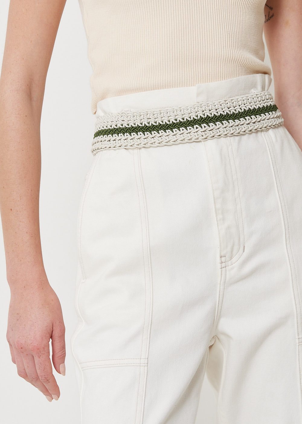 72.00.3004MIL CINTO ELÁSTICO TRANÇADO DETALHE COURO