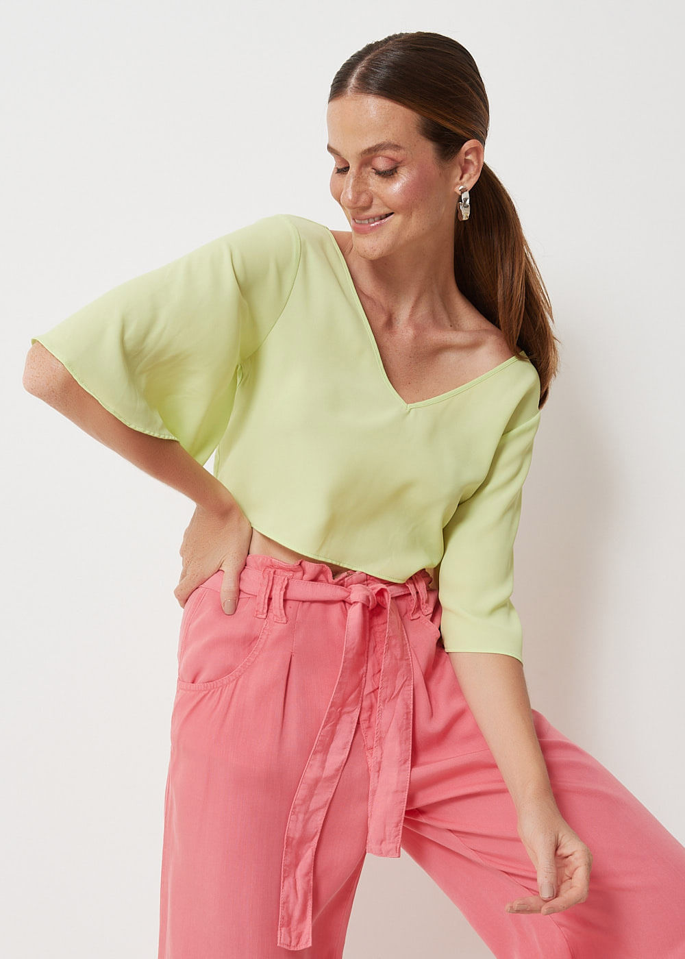 59.60.3055LEM CROPPED CHIFFON DECOTE V NÓ COSTAS