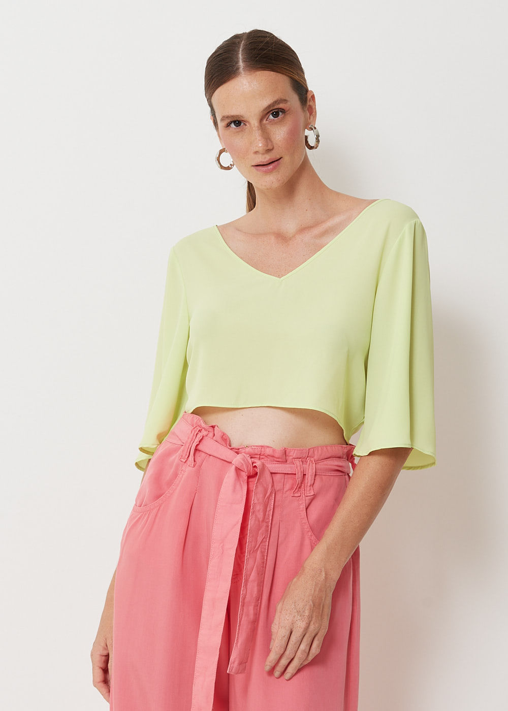 59.60.3055LEM CROPPED CHIFFON DECOTE V NÓ COSTAS