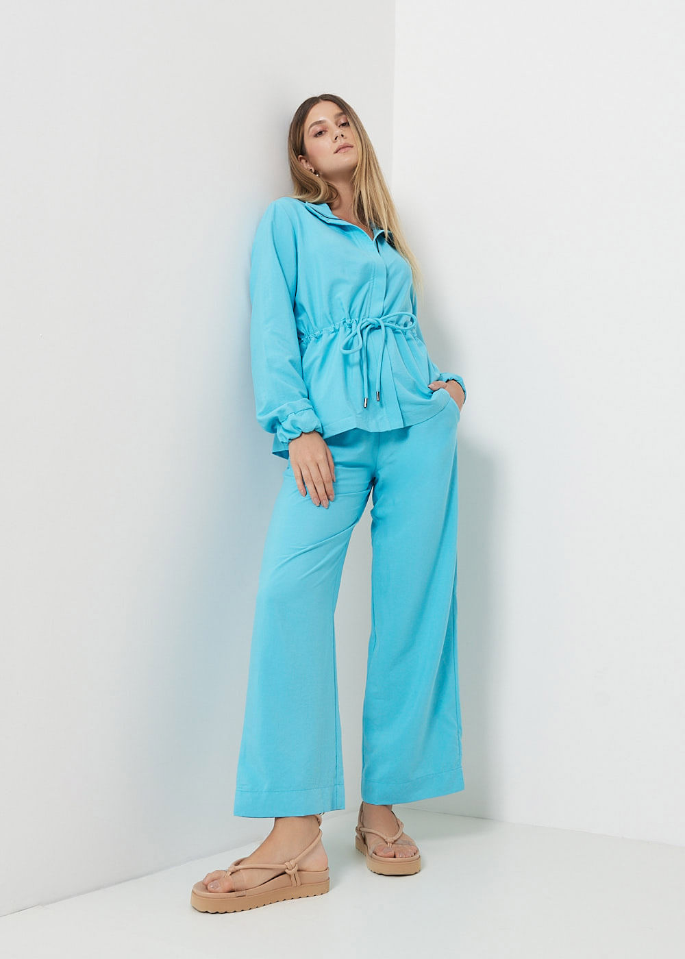 52.10.3001MBU CALÇA RETA CÓS ELÁSTICO