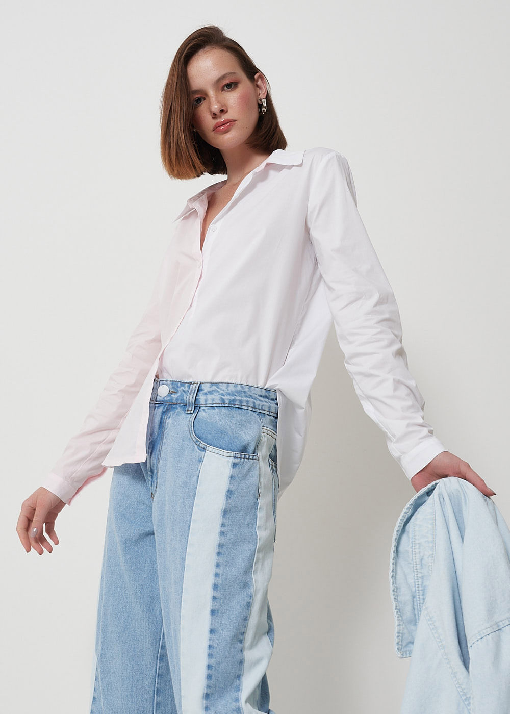 55.40.3001BIC CAMISA TRICOLINE RECORTE BICOLOR