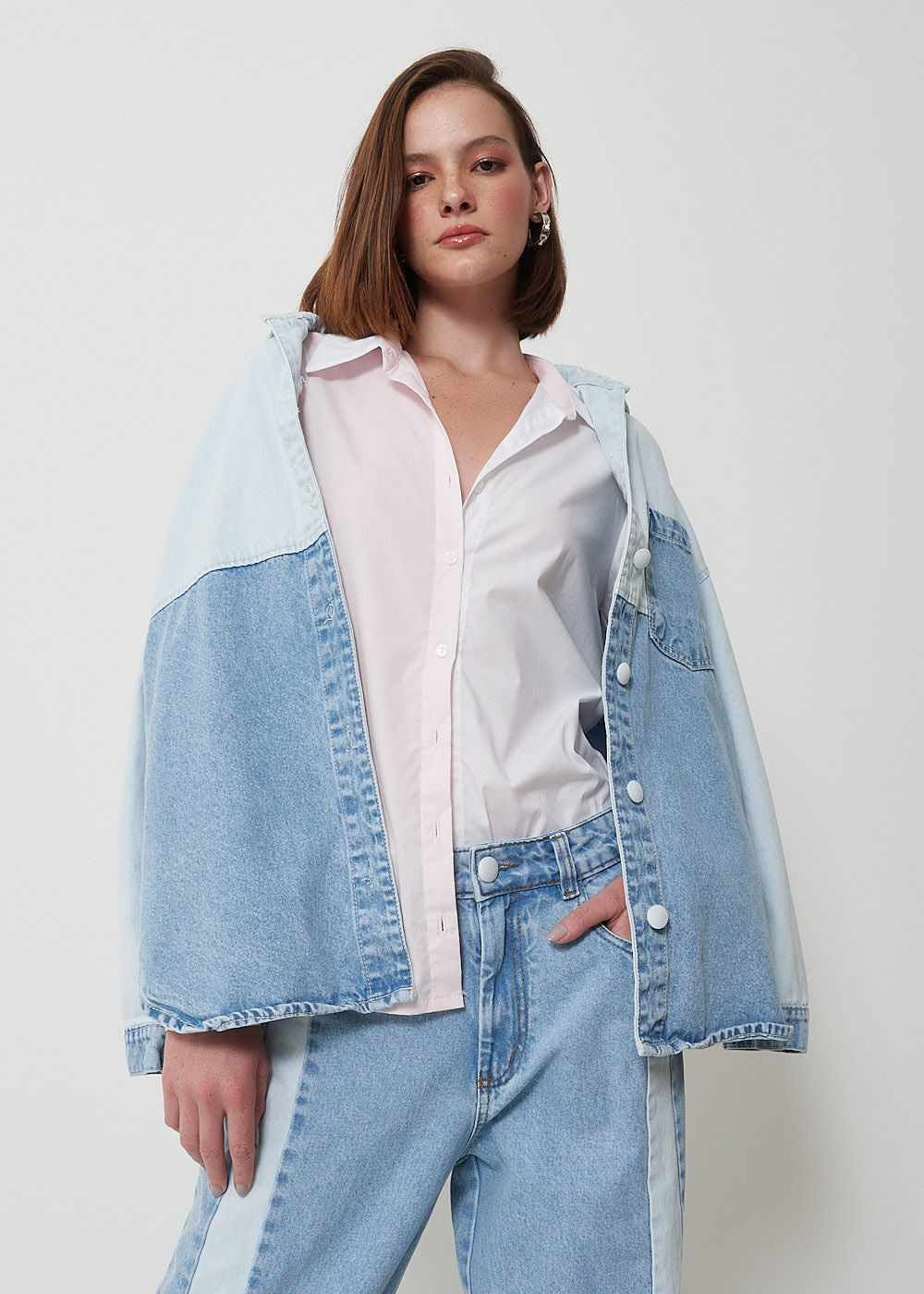 55.40.3001BIC CAMISA TRICOLINE RECORTE BICOLOR