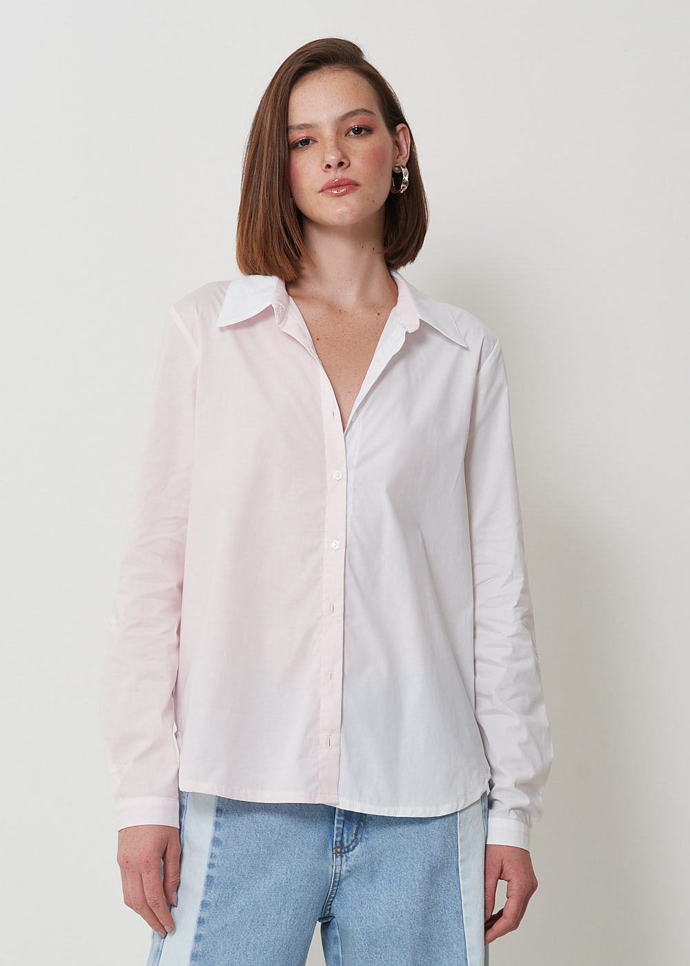 55.40.3001BIC CAMISA TRICOLINE RECORTE BICOLOR