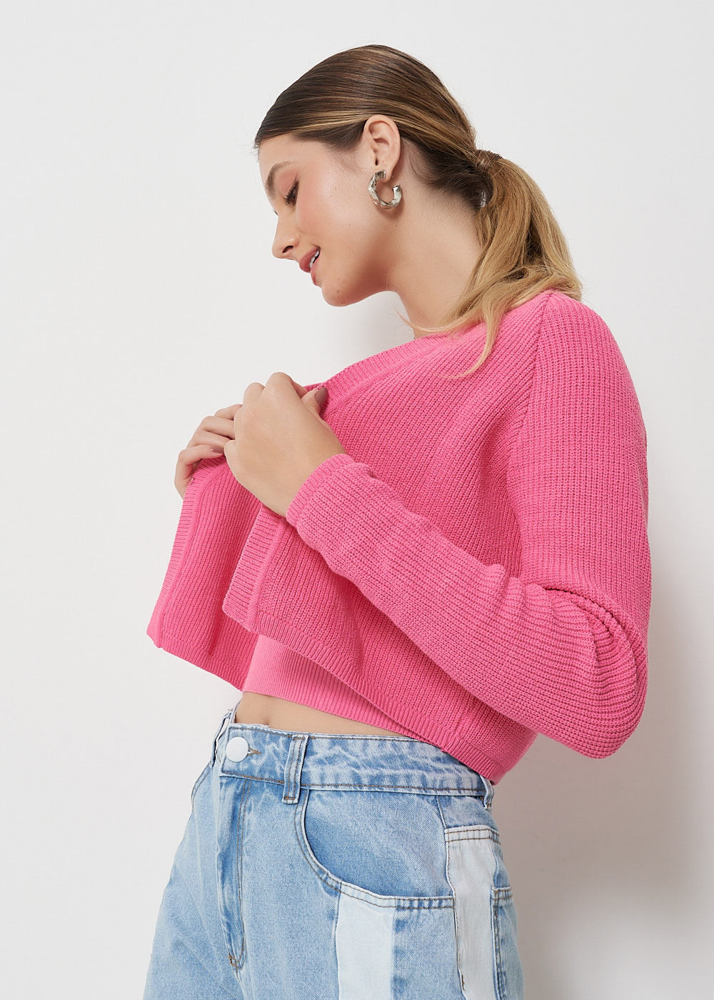 45.10.3001CLE CASAQUINHO TRICOT MANGA LONGA