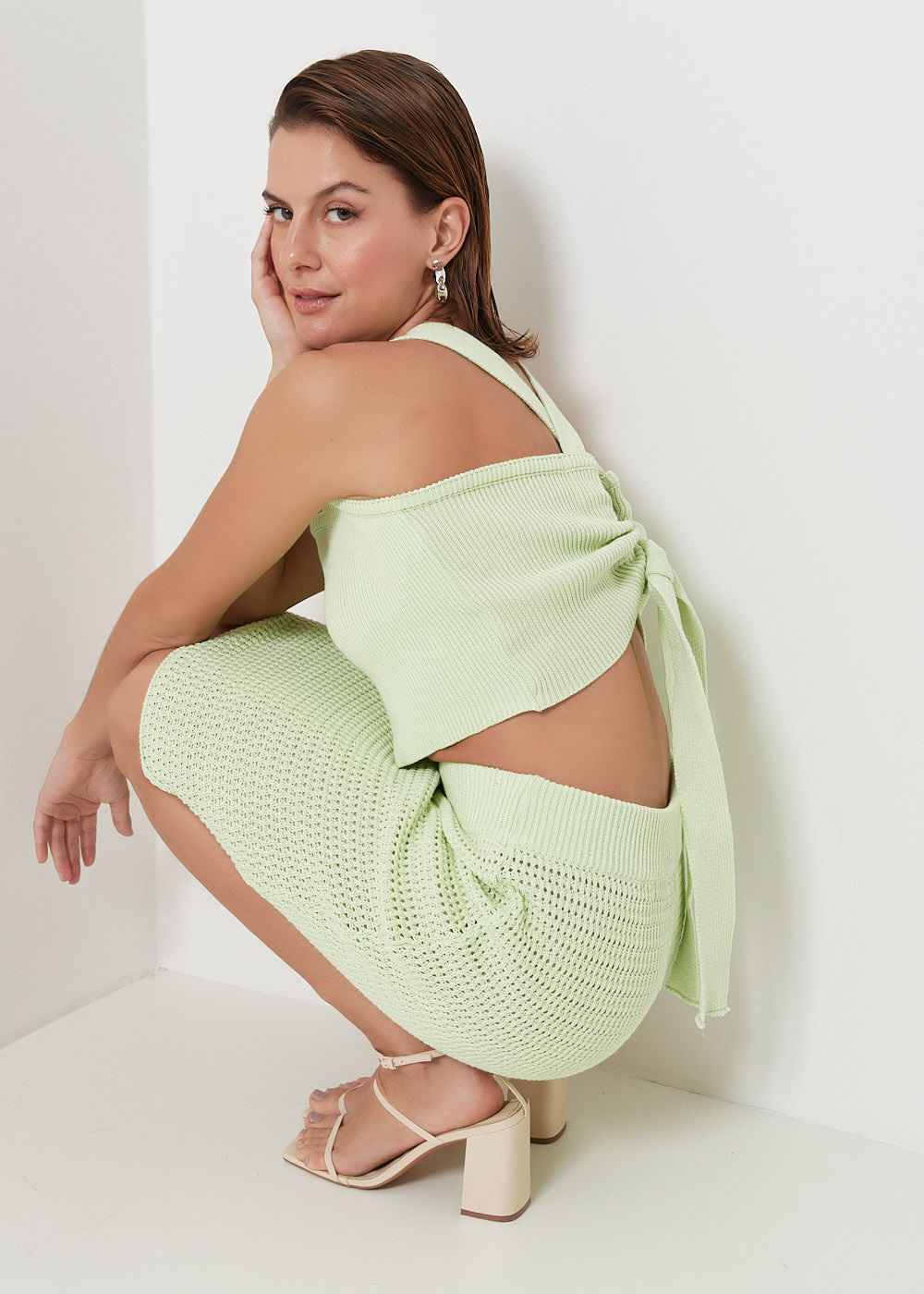 49.60.3011LEM REGATA CROPPED TRICOT COSTAS ABERTA