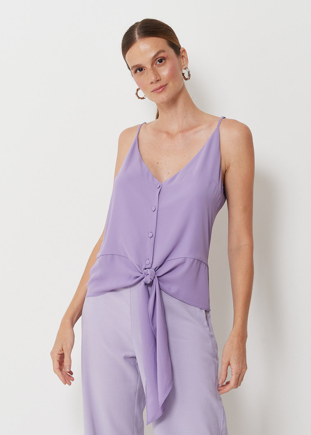 58.40.3010AMT REGATA CHIFFON DETALHE BOTÃO FORRADO