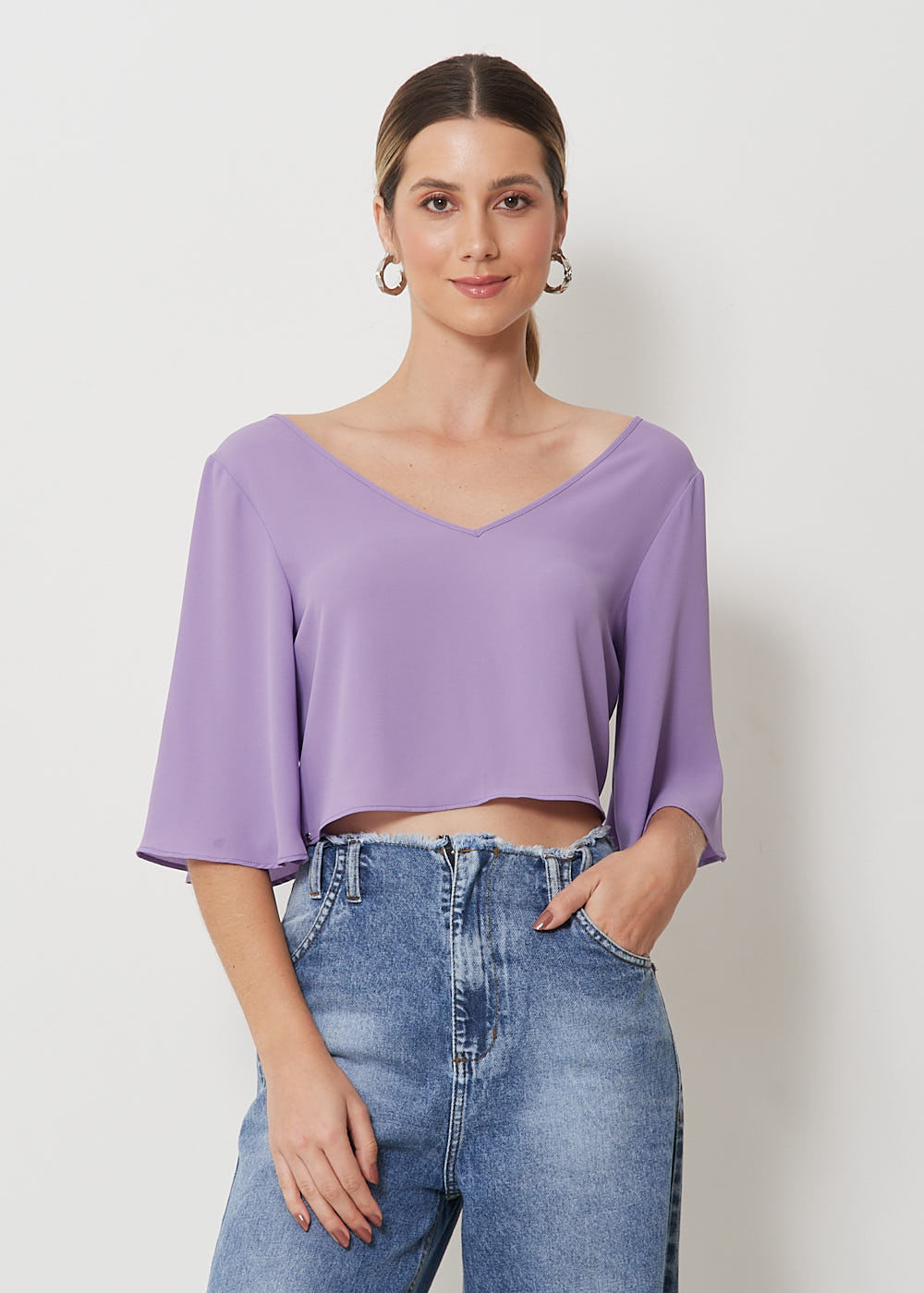 59.60.3055AMT CROPPED CHIFFON DECOTE V NÓ COSTAS