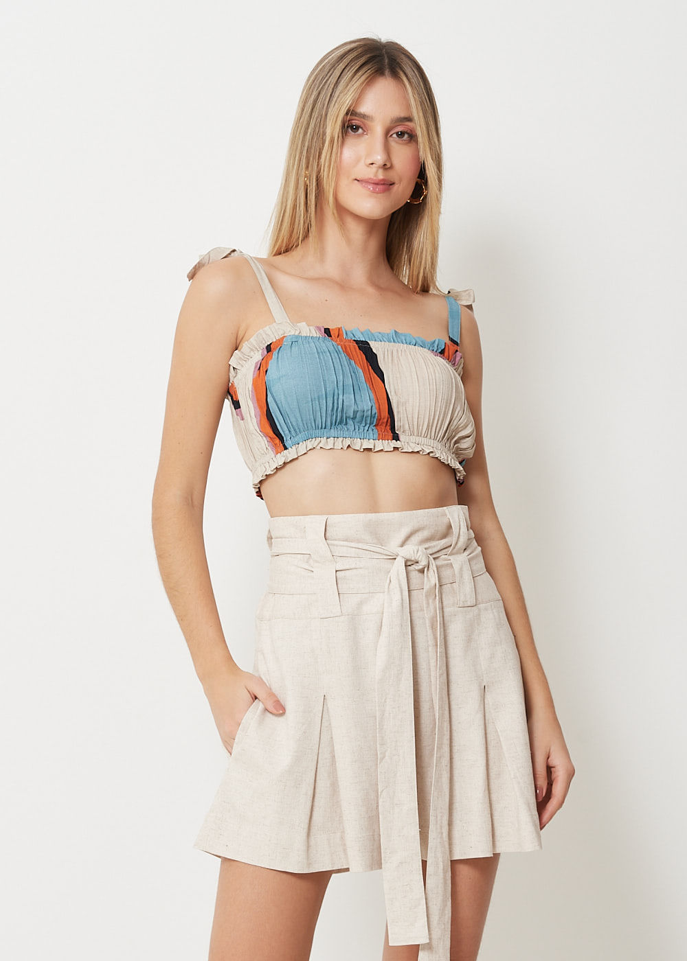 59.60.3070EST TOP CROPPED FRANZIDO ESTAMPA POÁ GRÁFICO