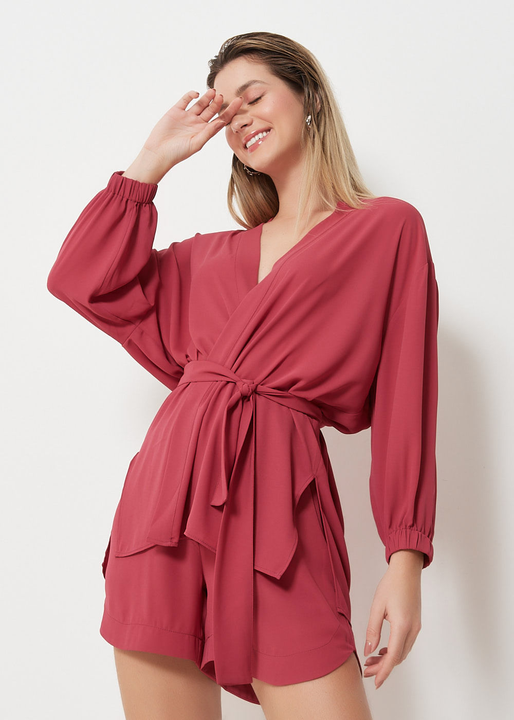 51.30.3008PTY KIMONO ABERTO CHIFFON MANGA LONGA