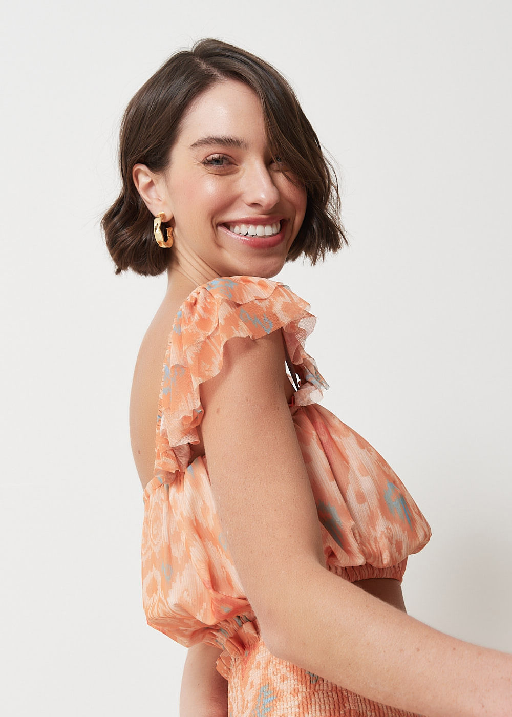 69.60.3010EST REGATA CROPPED MALHA TULE ESTAMPA IKAT COLOR