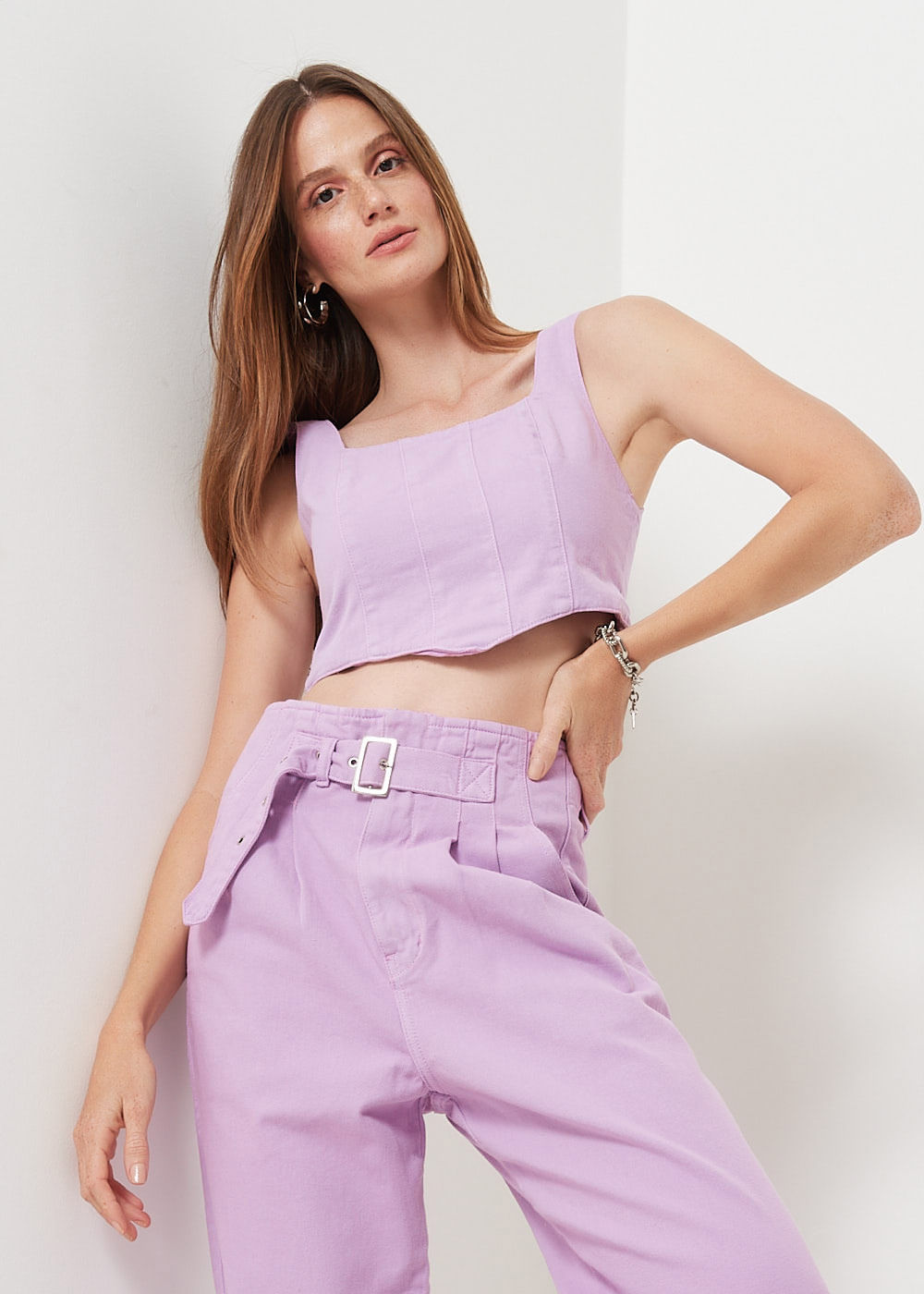 12.74.3008CDY CALÇA SLOUCHY SARJA SEM CÓS