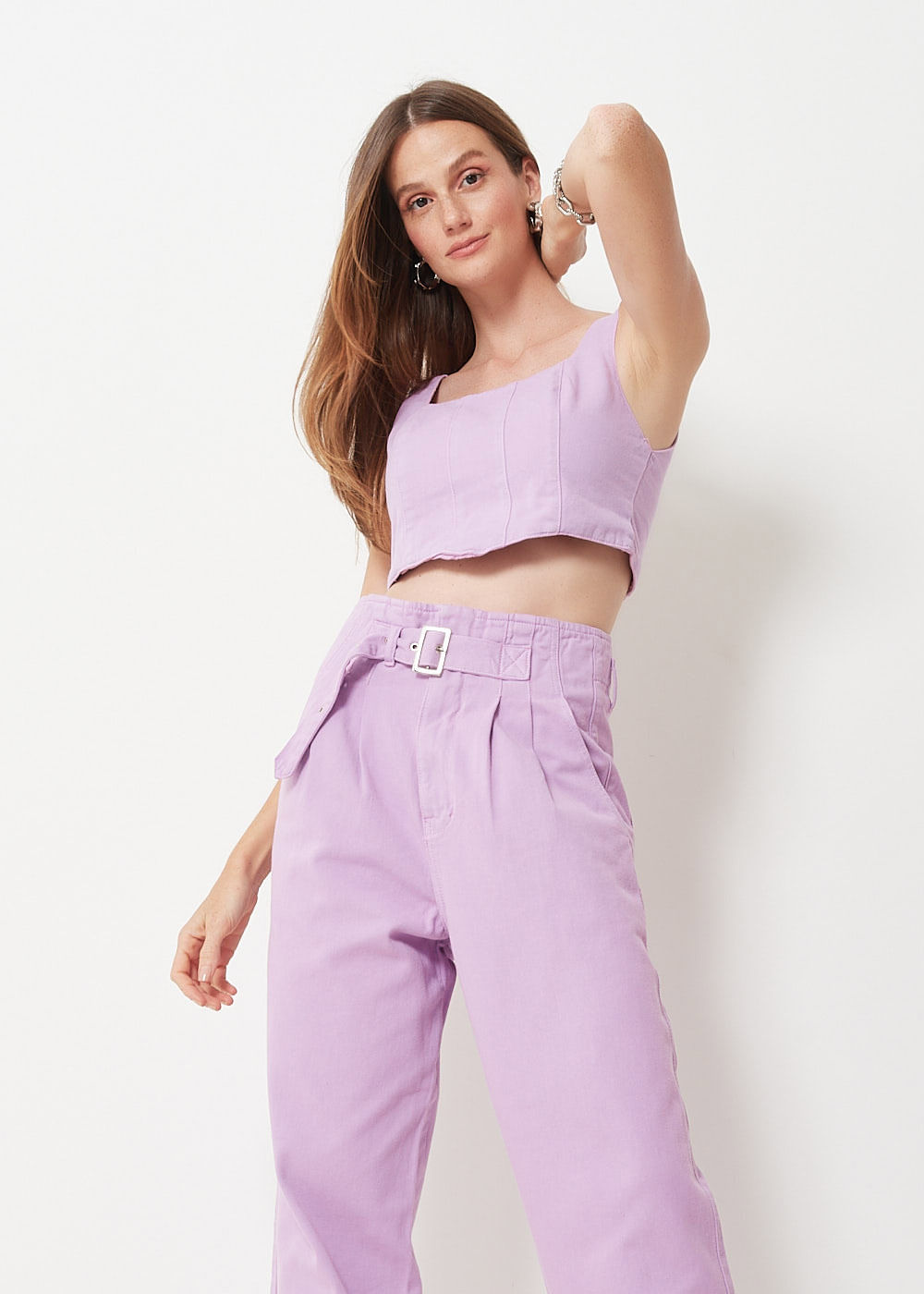 12.74.3008CDY CALÇA SLOUCHY SARJA SEM CÓS