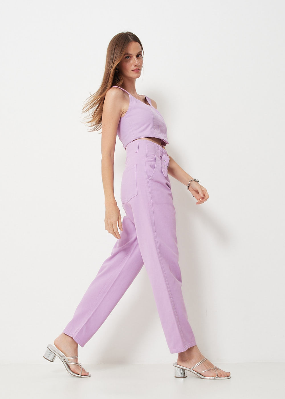 12.74.3008CDY CALÇA SLOUCHY SARJA SEM CÓS