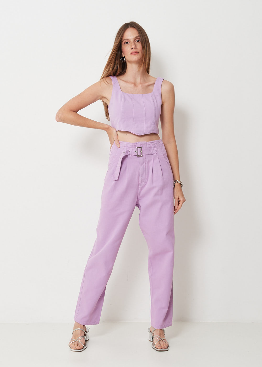 12.74.3008CDY CALÇA SLOUCHY SARJA SEM CÓS