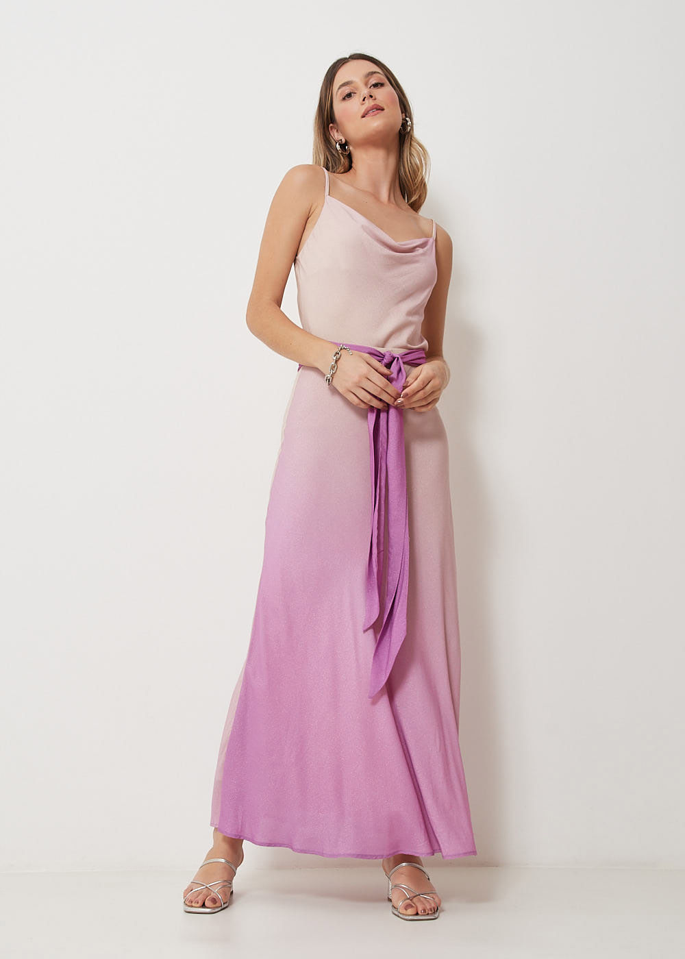 54.20.3013AMT SAIA MIDI ESTAMPA DEGRADÊ AMETISTA