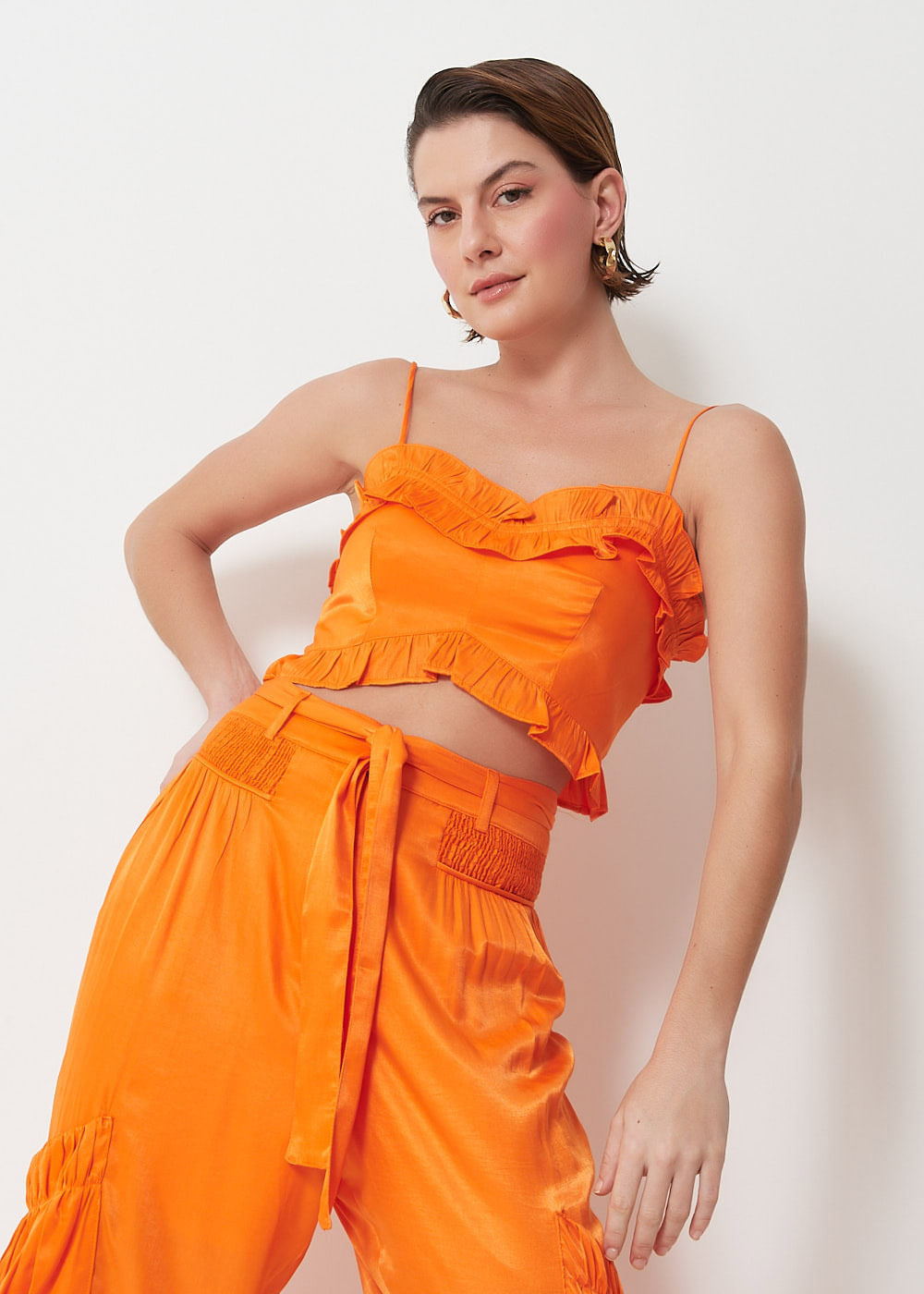 59.60.3065PAP TOP CROPPED ACETINADO COM BABADINHO