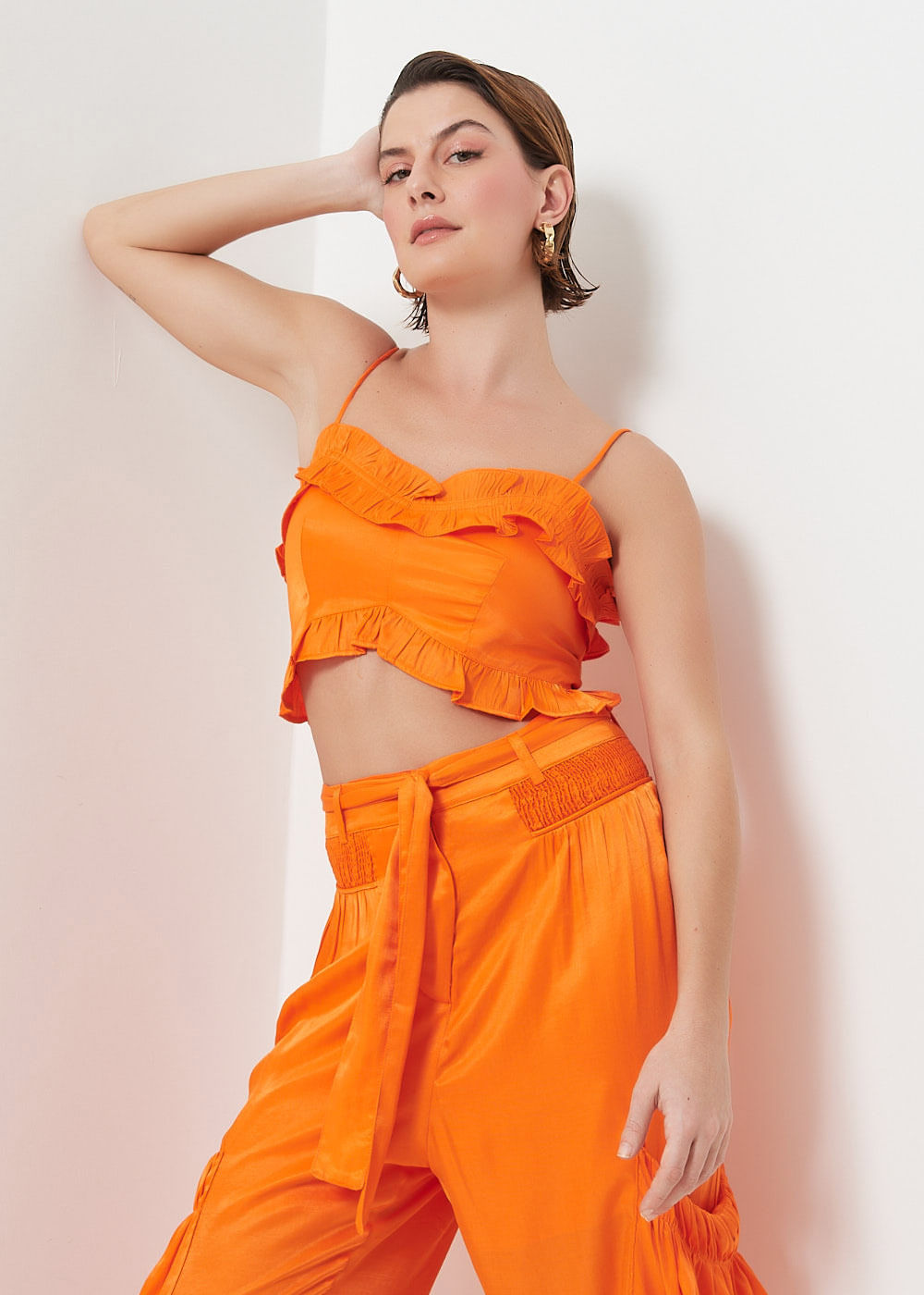 59.60.3065PAP TOP CROPPED ACETINADO COM BABADINHO