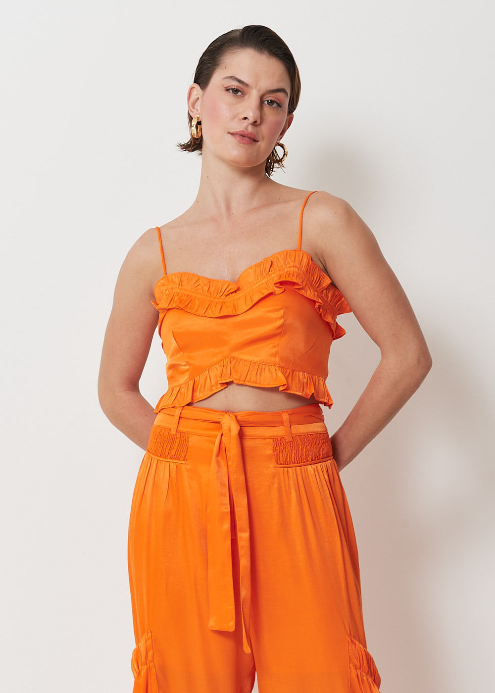 59.60.3065PAP TOP CROPPED ACETINADO COM BABADINHO