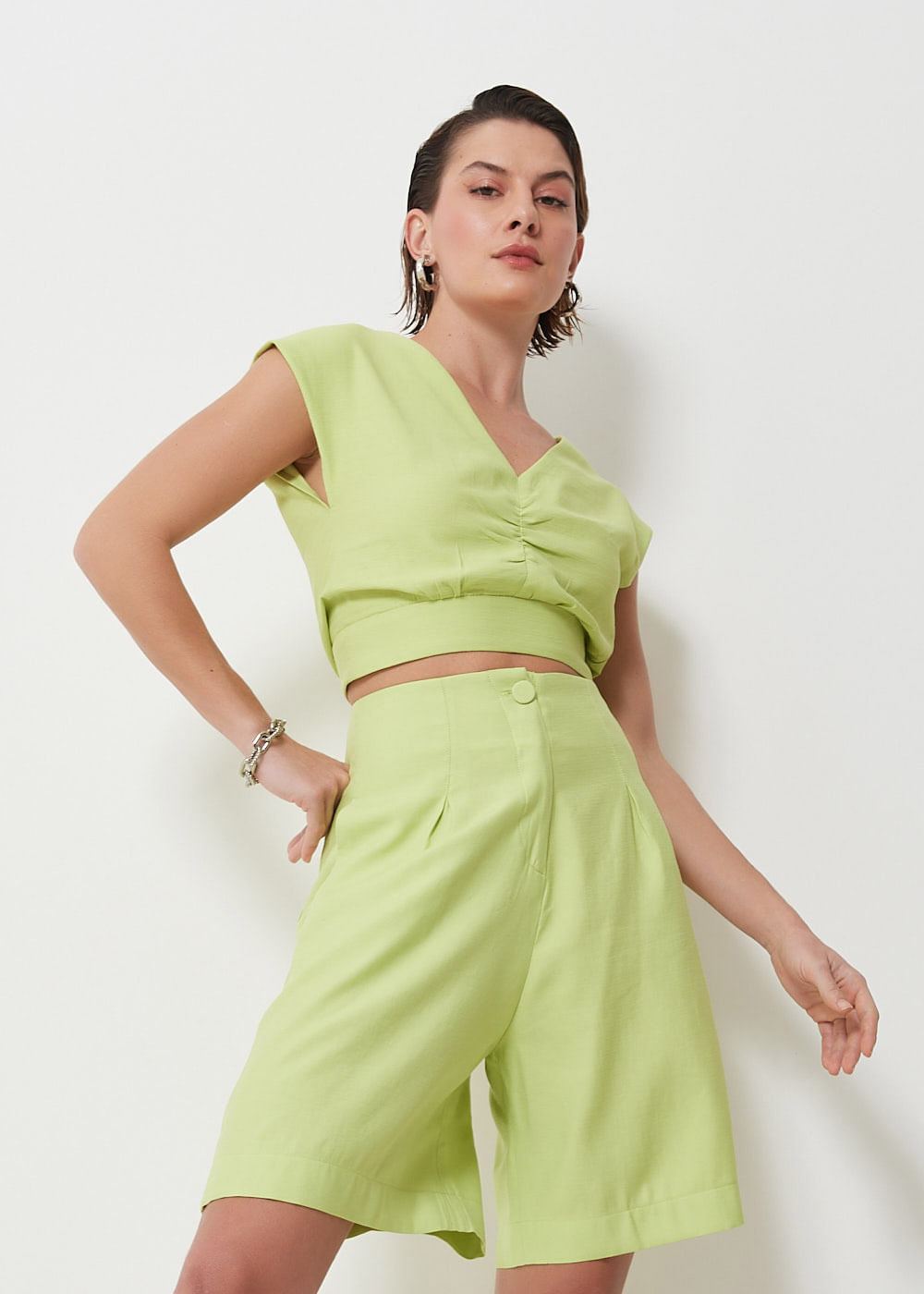 22.60.3003LEM BERMUDA SEM CÓS ALFAIATARIA