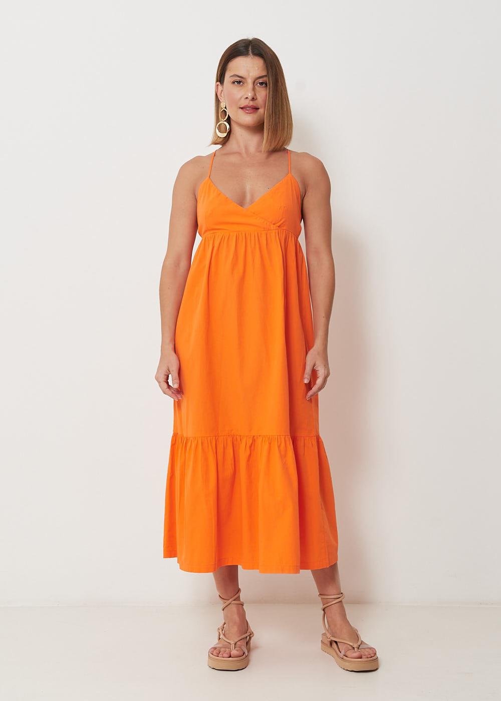 53.11.3030PIT VESTIDO MIDI DECOTE V ALCINHA