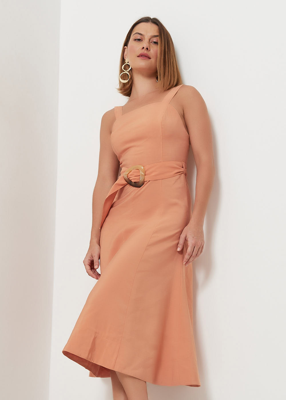 53.11.3027PSG VESTIDO MIDI DECOTE QUADRADO