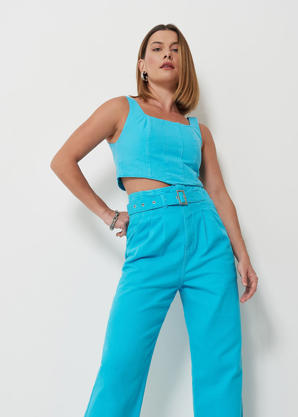 12.74.3008MBU CALÇA SLOUCHY SARJA SEM CÓS