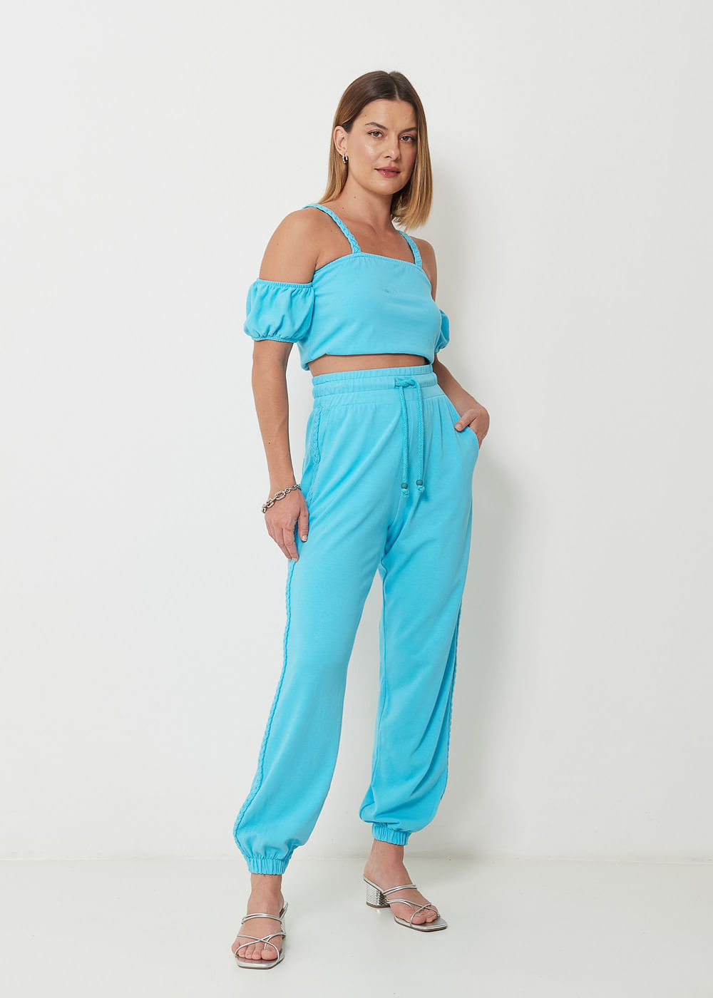 62.30.3006MBU CALÇA JOGGER MALHA DETALHE TRANÇA