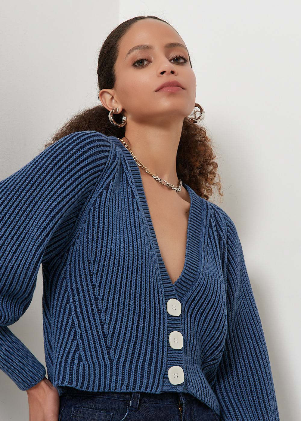 45.40.3102BRY CASAQUETO TRICOT TEXTURA