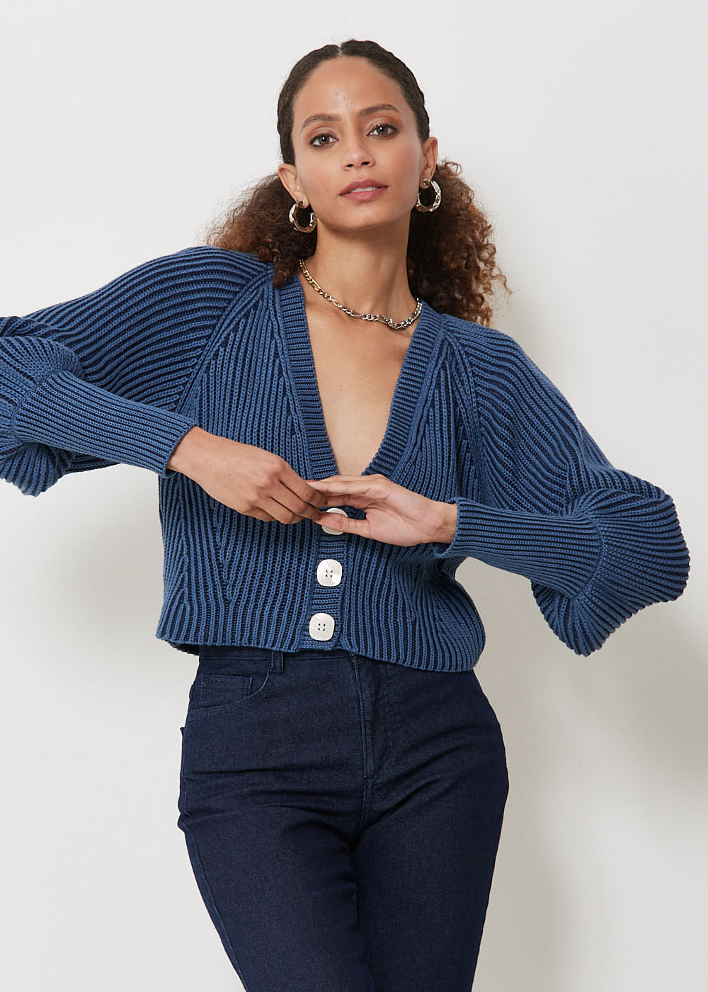 45.40.3102BRY CASAQUETO TRICOT TEXTURA