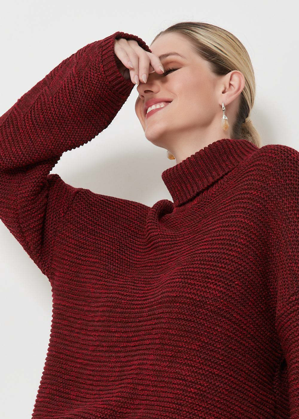 46.40.3110SUM BLUSA PULL GOLA ALTA TRICOT