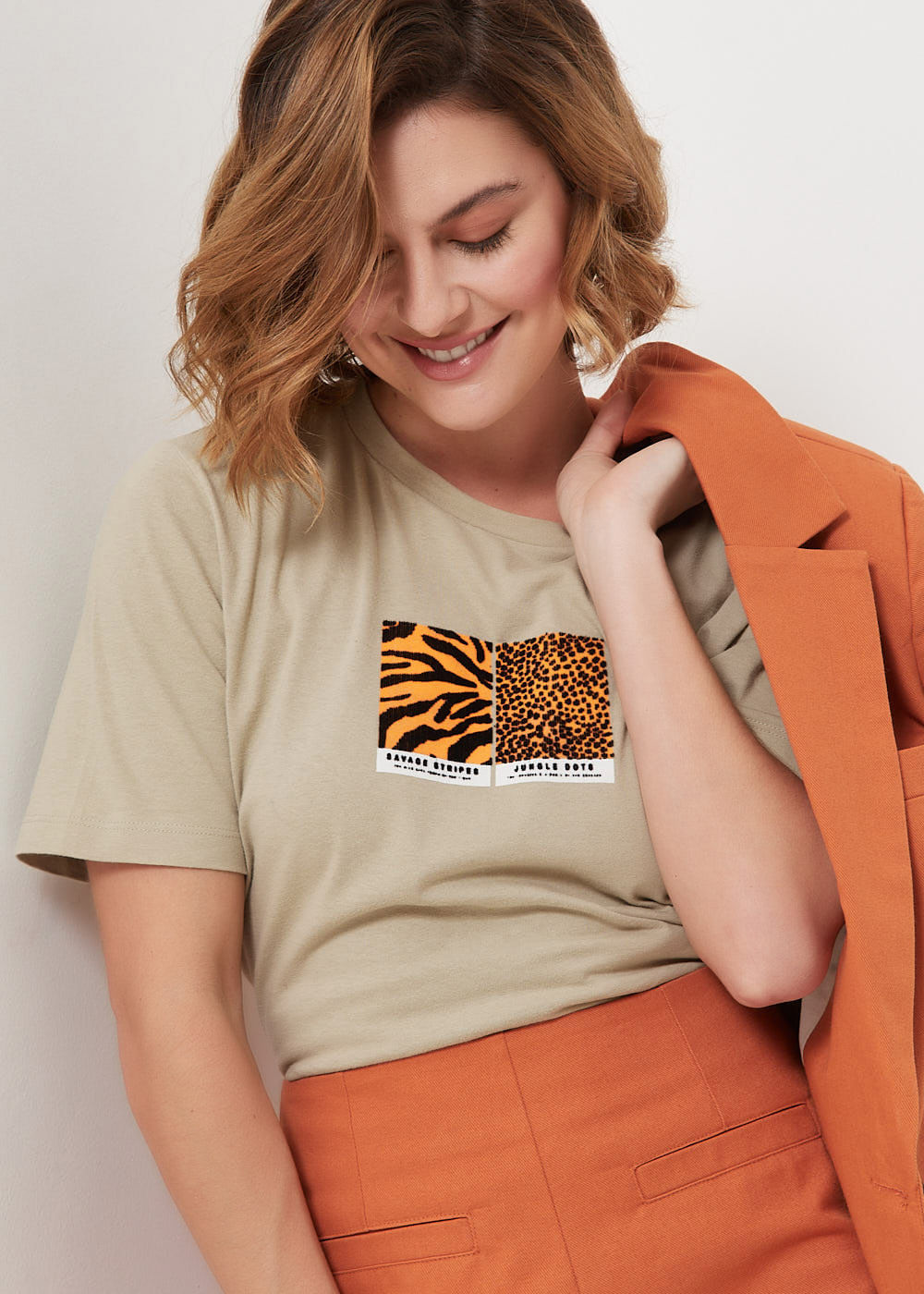 67.43.3102HAI T-SHIRT MALHA JUNGLE DOTS