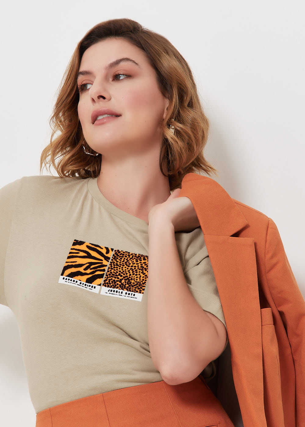 67.43.3102HAI T-SHIRT MALHA JUNGLE DOTS