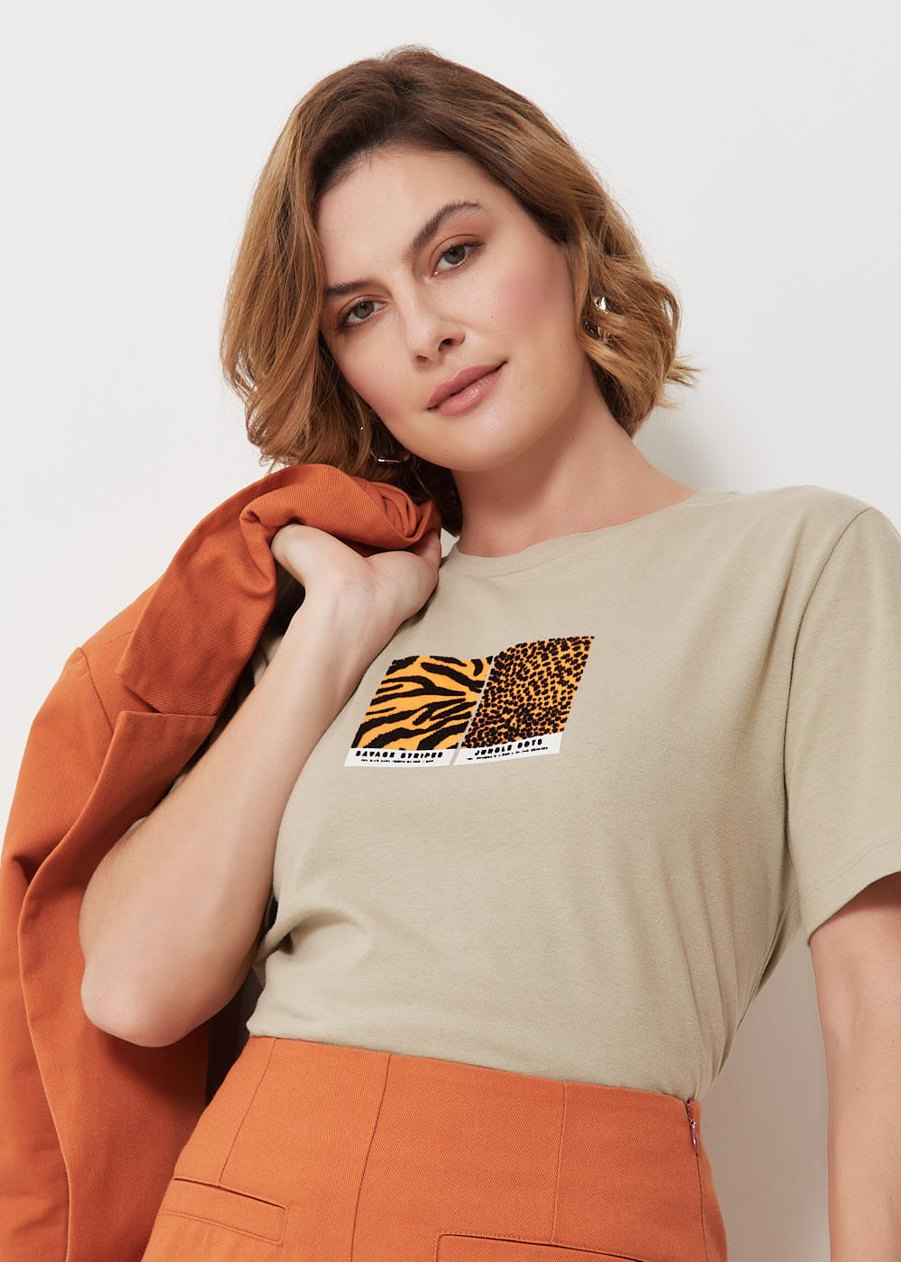 67.43.3102HAI T-SHIRT MALHA JUNGLE DOTS
