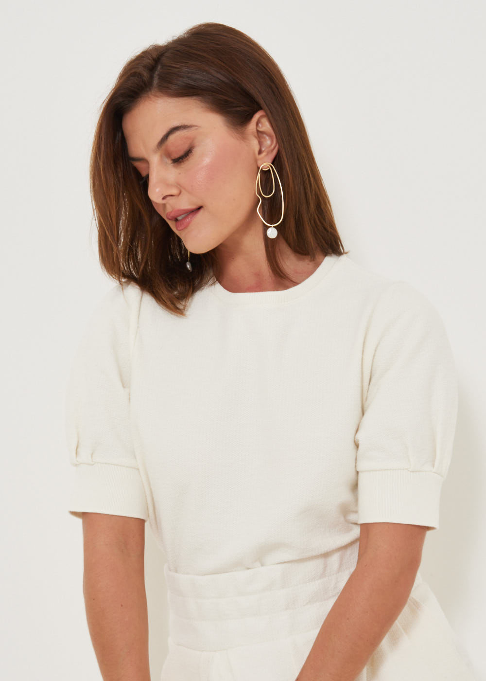 67.40.3202OFW BLUSA MANGA BUFANTE NAVY -COLEÇÃO MÔNICA SALGADO