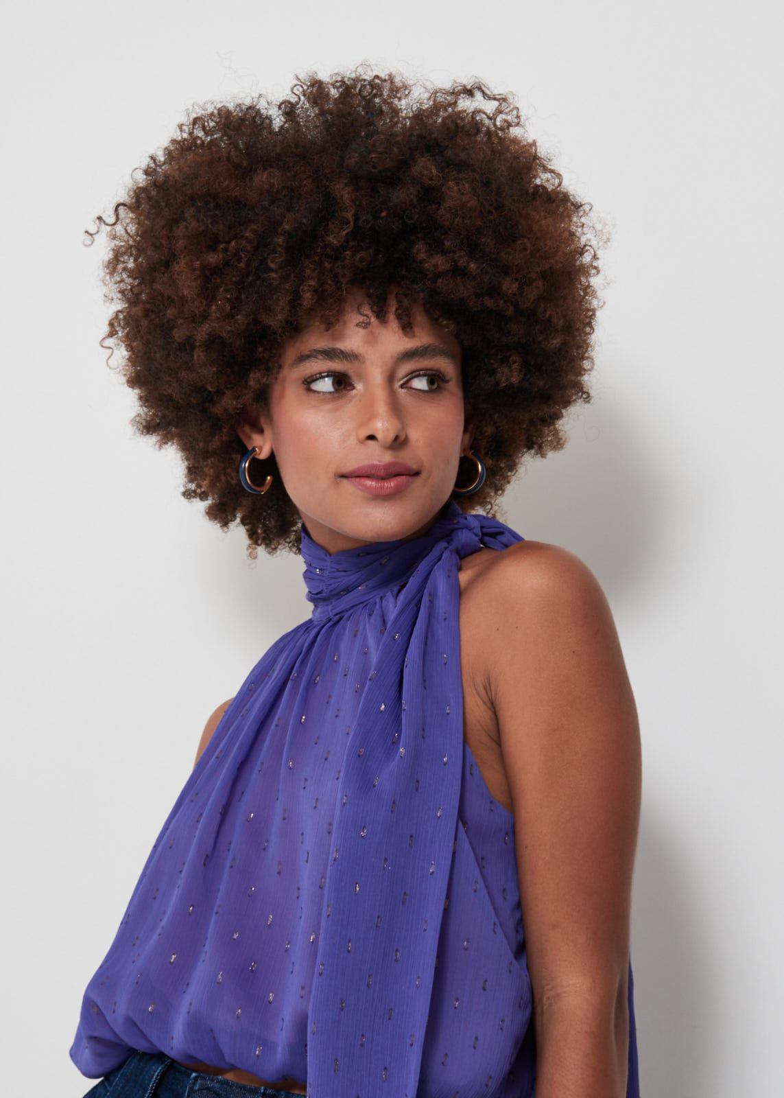 58.40.3104ROX REGATA  CHIFFON GOLA DRAPEADA