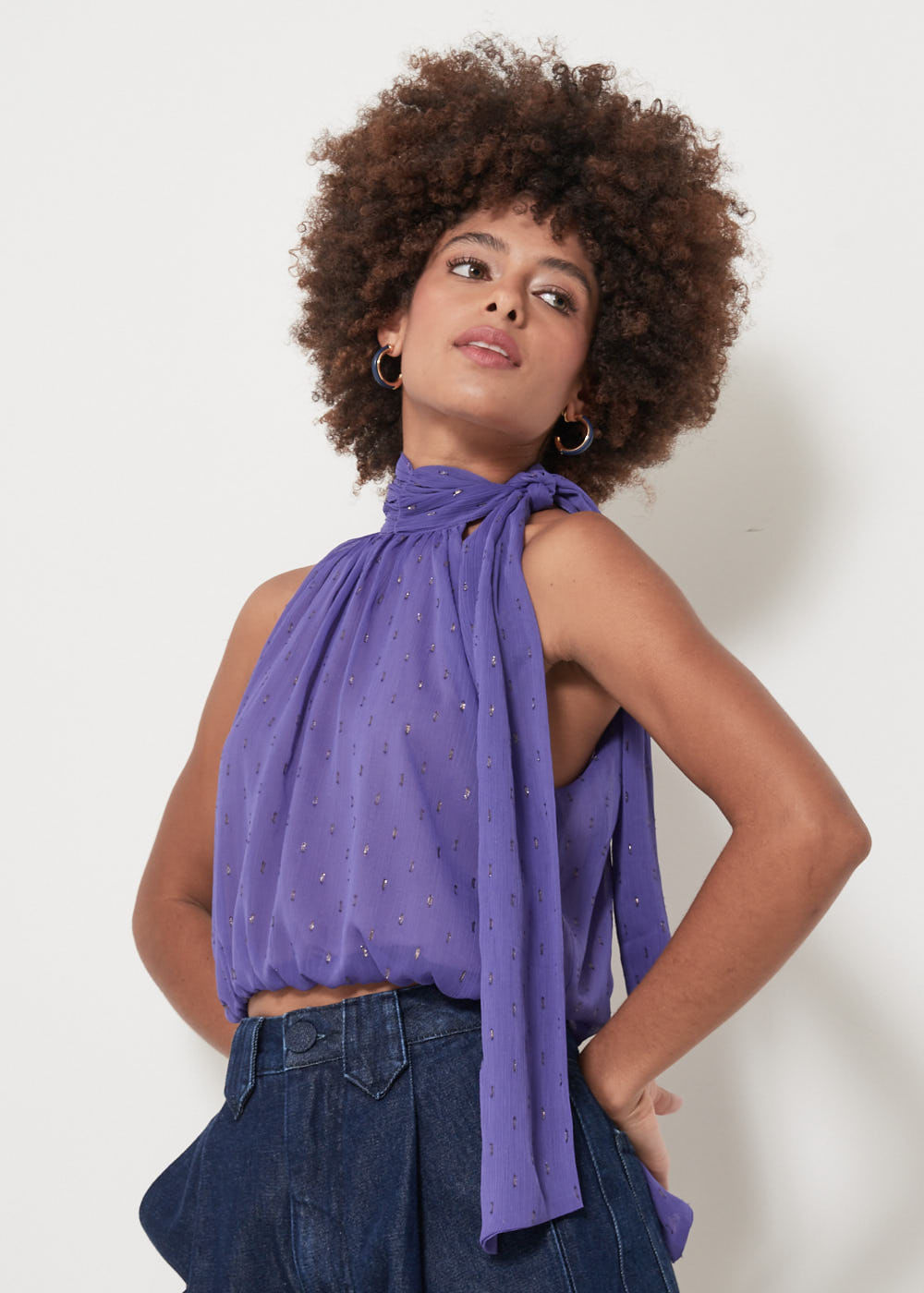 58.40.3104ROX REGATA  CHIFFON GOLA DRAPEADA