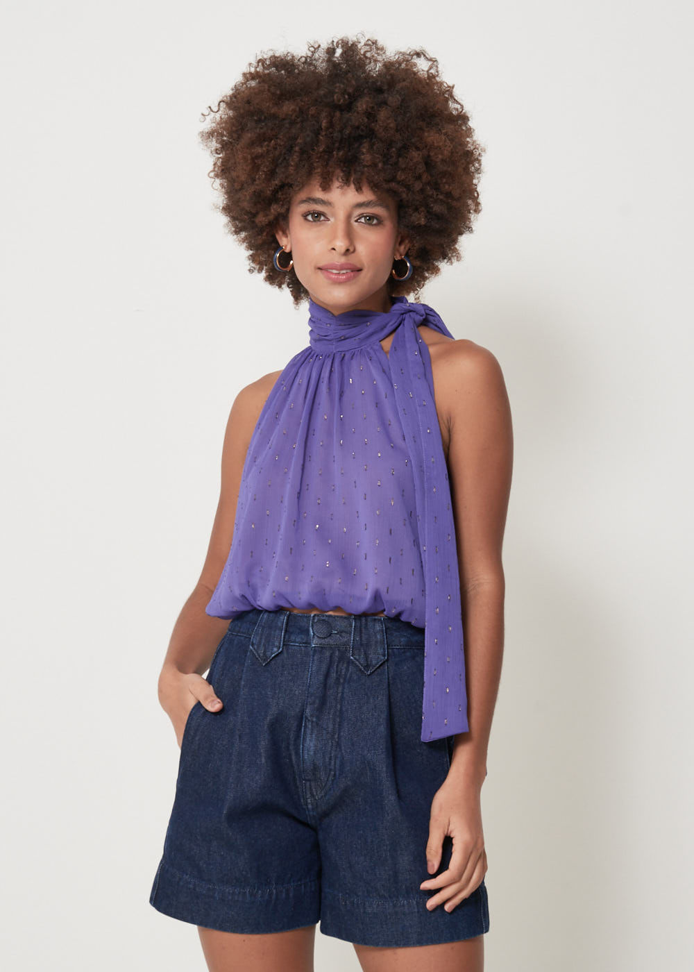 58.40.3104ROX REGATA  CHIFFON GOLA DRAPEADA