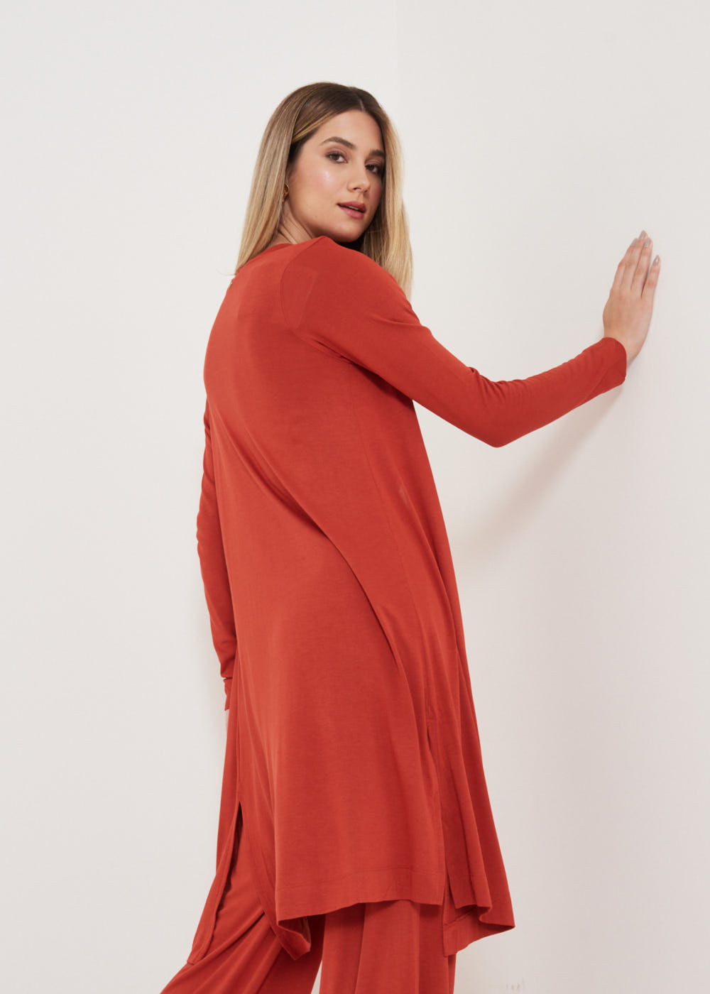 61.30.3103SUM MAXI CARDIGAN MALHA TRICOT