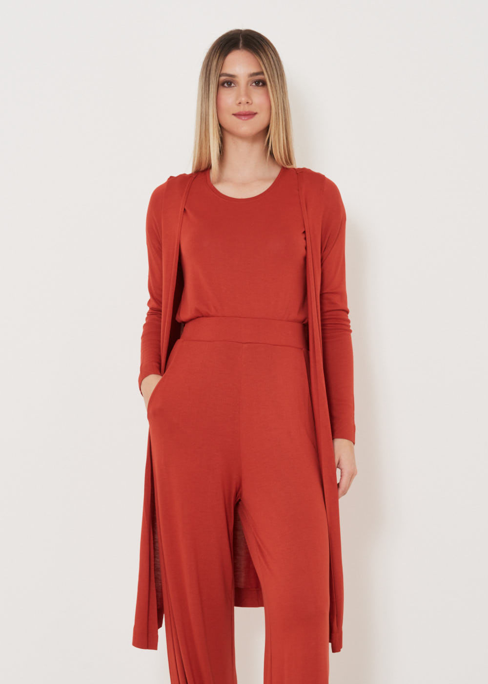 61.30.3103SUM MAXI CARDIGAN MALHA TRICOT