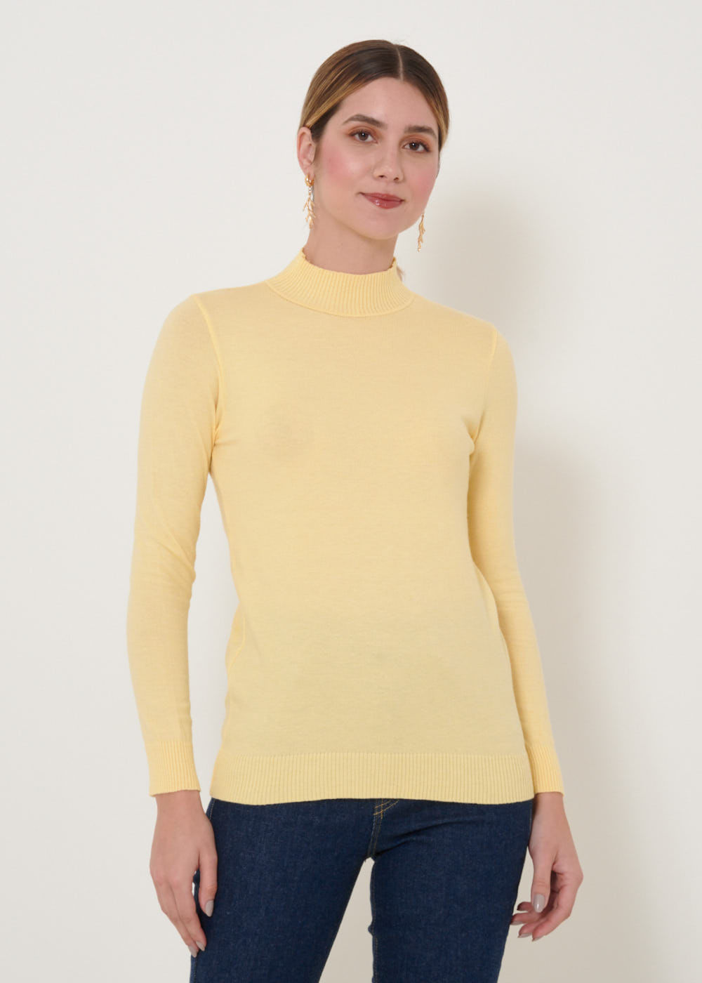 46.10.6903CUP BLUSA TRICOT BÁSICA GOLA ALTA