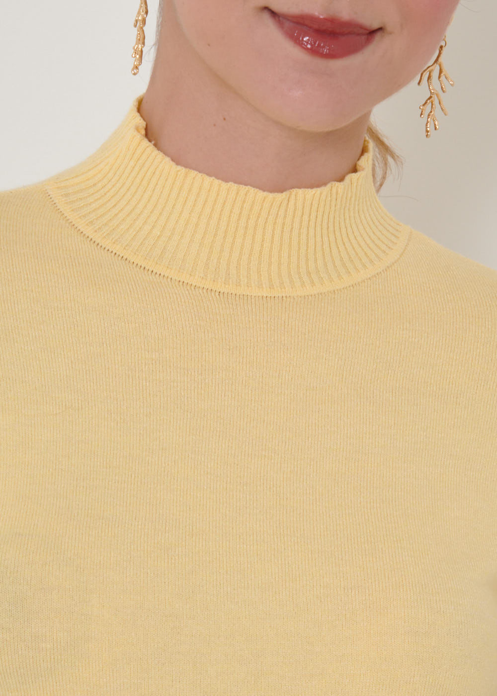 46.10.6903CUP BLUSA TRICOT BÁSICA GOLA ALTA