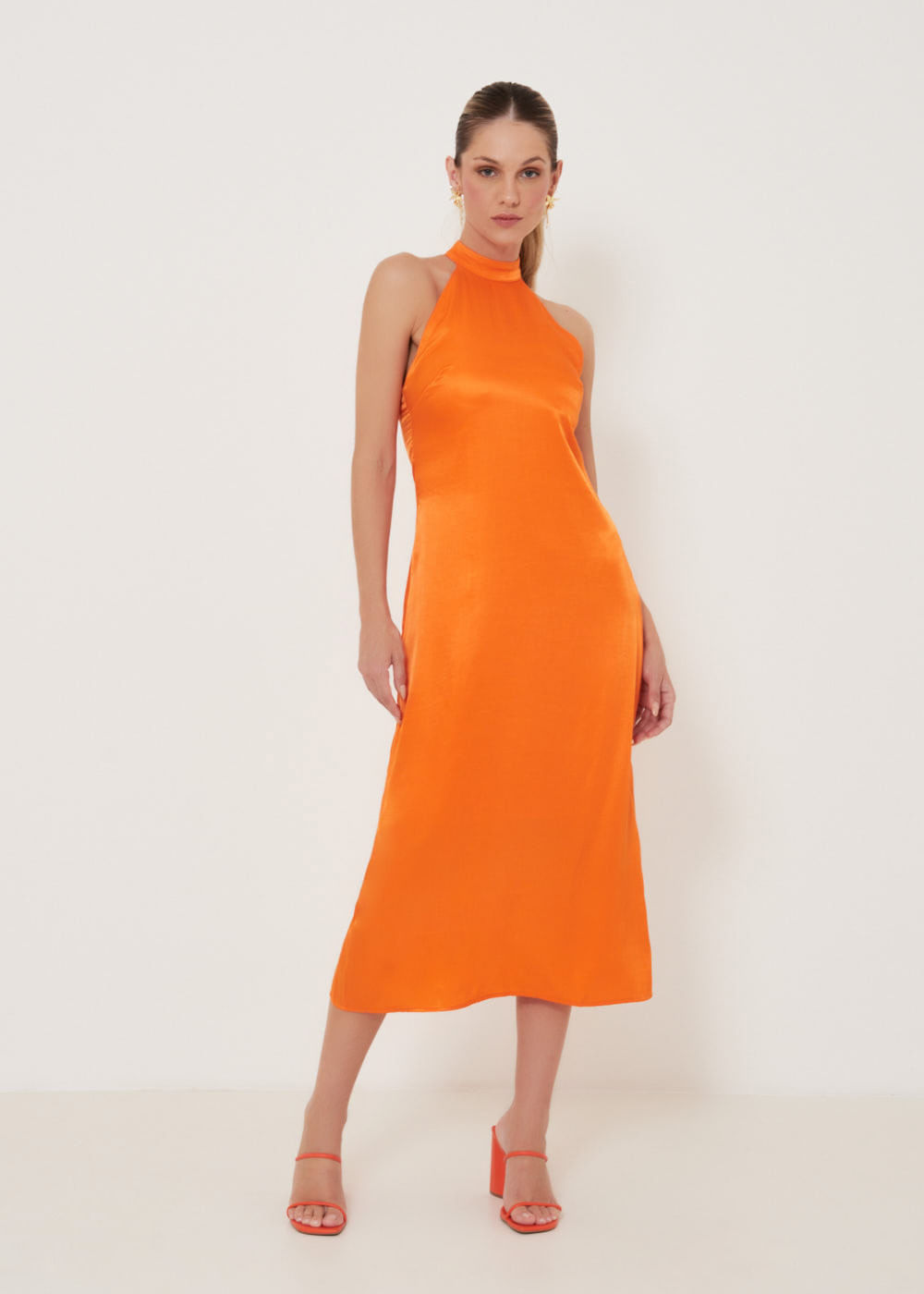 53.11.3201MNG VESTIDO MIDI ACETINADO DECOTE HALTER